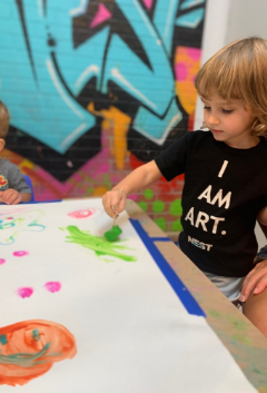 Artist-led family workshop at Artnest Studio